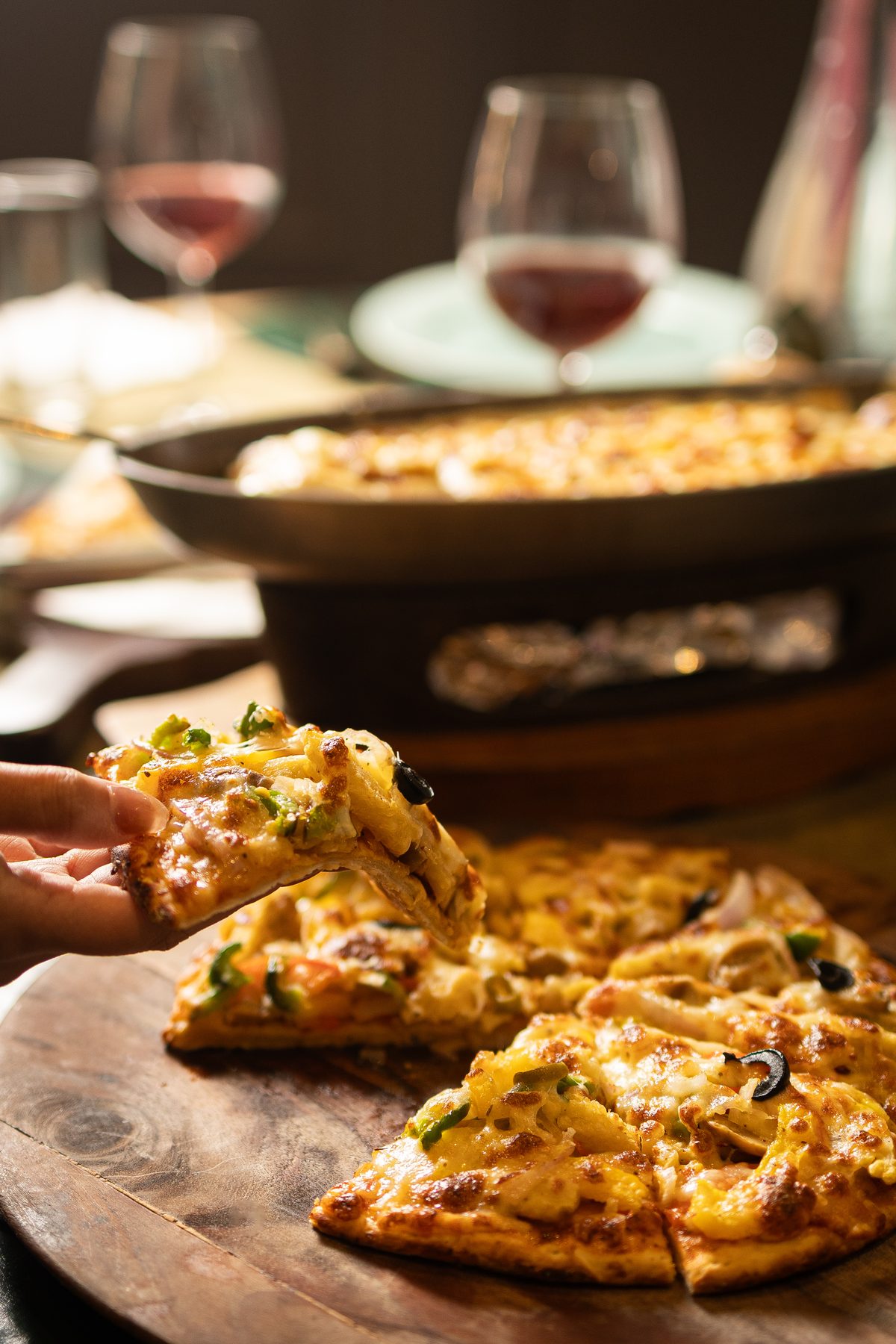 From the wood oven