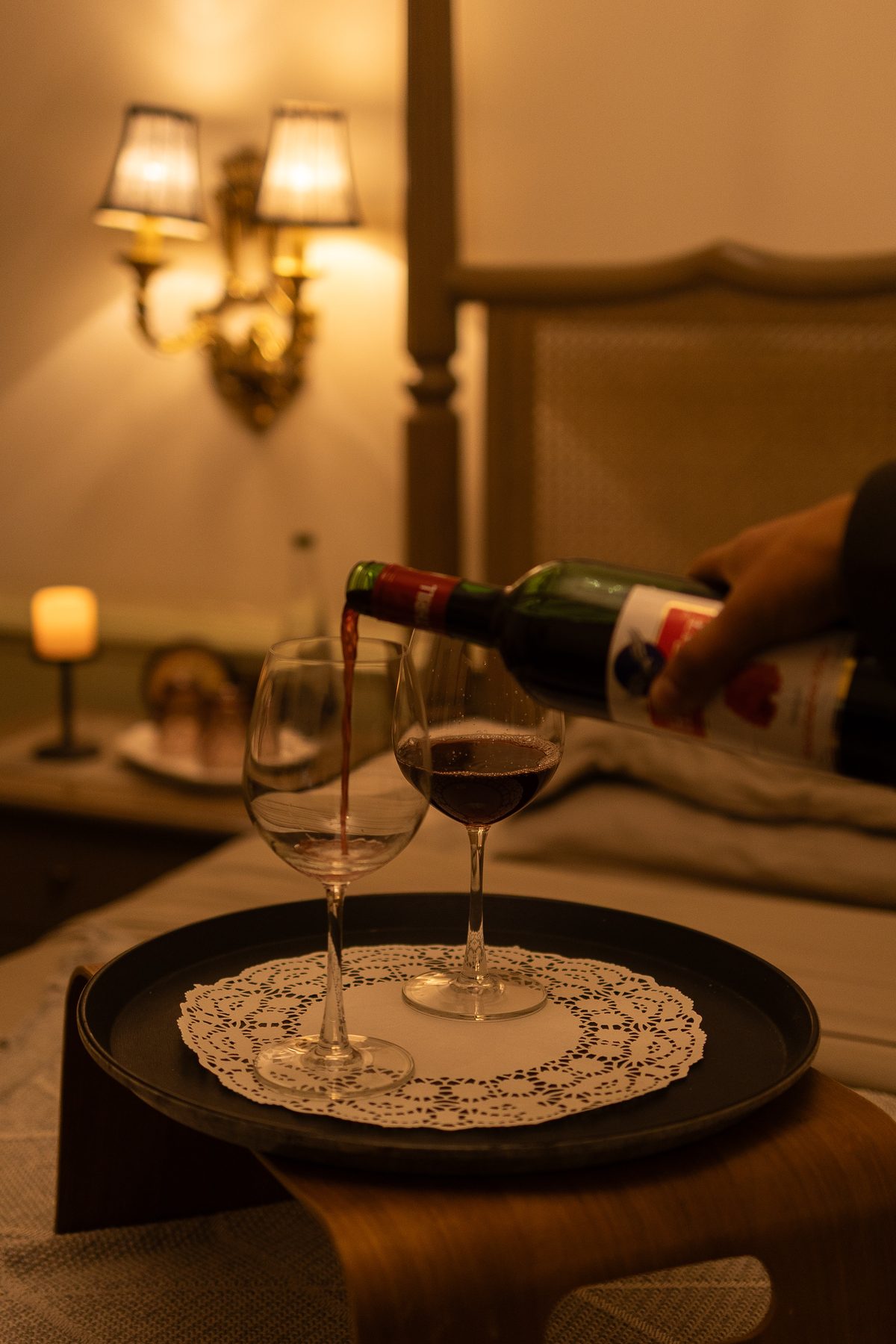 An evening pour